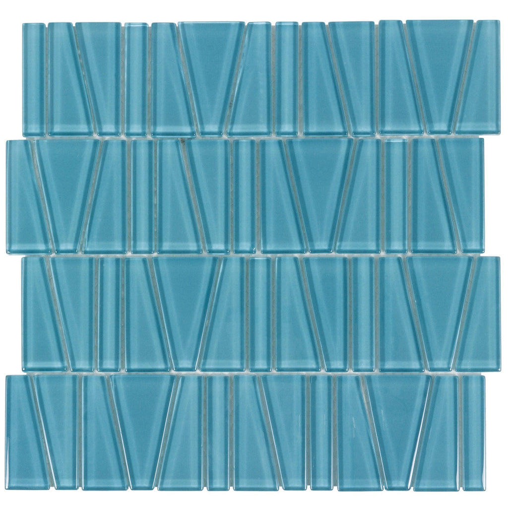 Fringe Aqua Sea Glass Tile