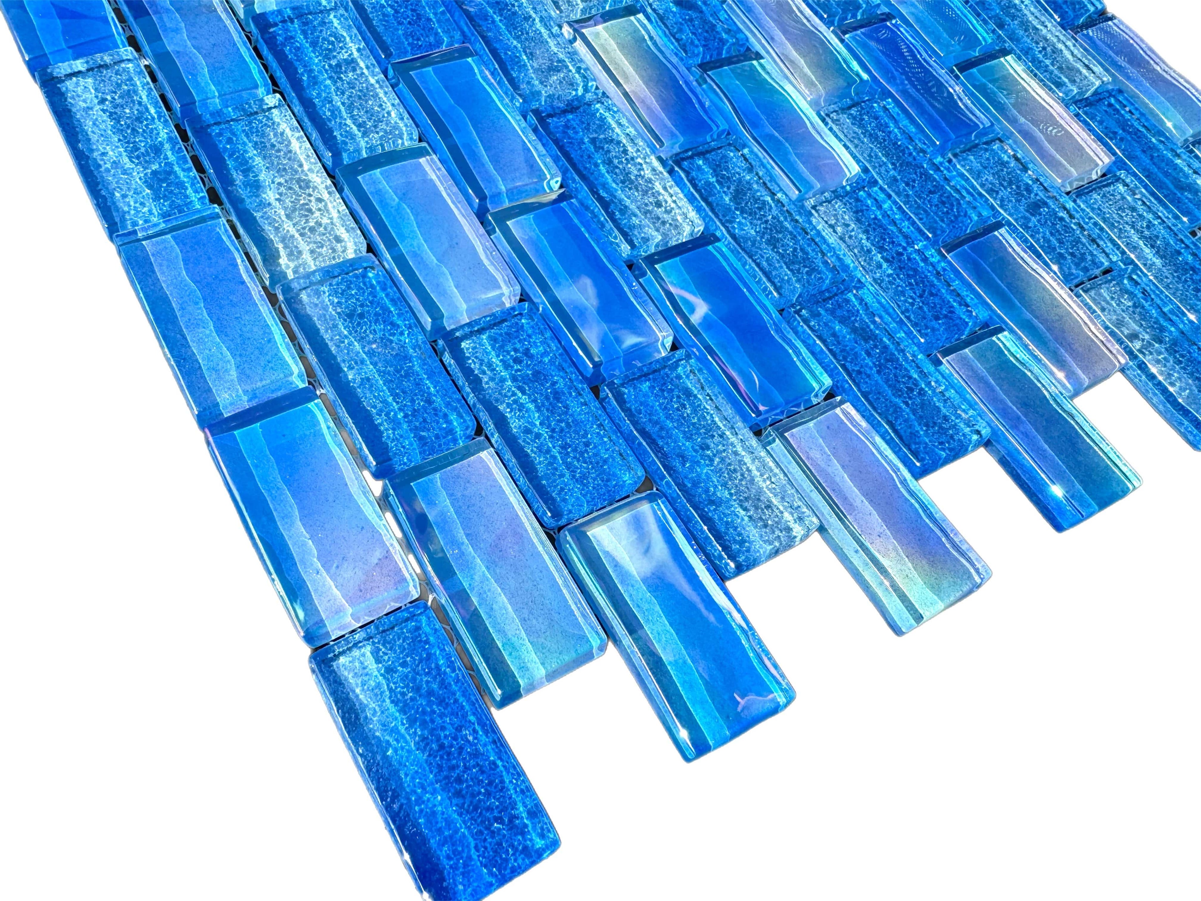 Galaxy Blue Glass Pool tile
