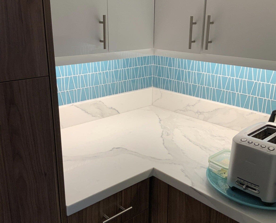 Fringe Aqua Sea Glass Tile