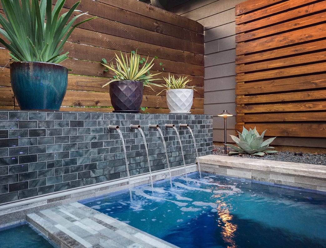 Glitter Glass Pool Tiles
