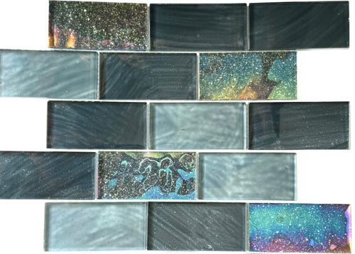 Galaxy Graphite 2x4 Glass Tile | Tiles and Deco – Pool Tile Distributors