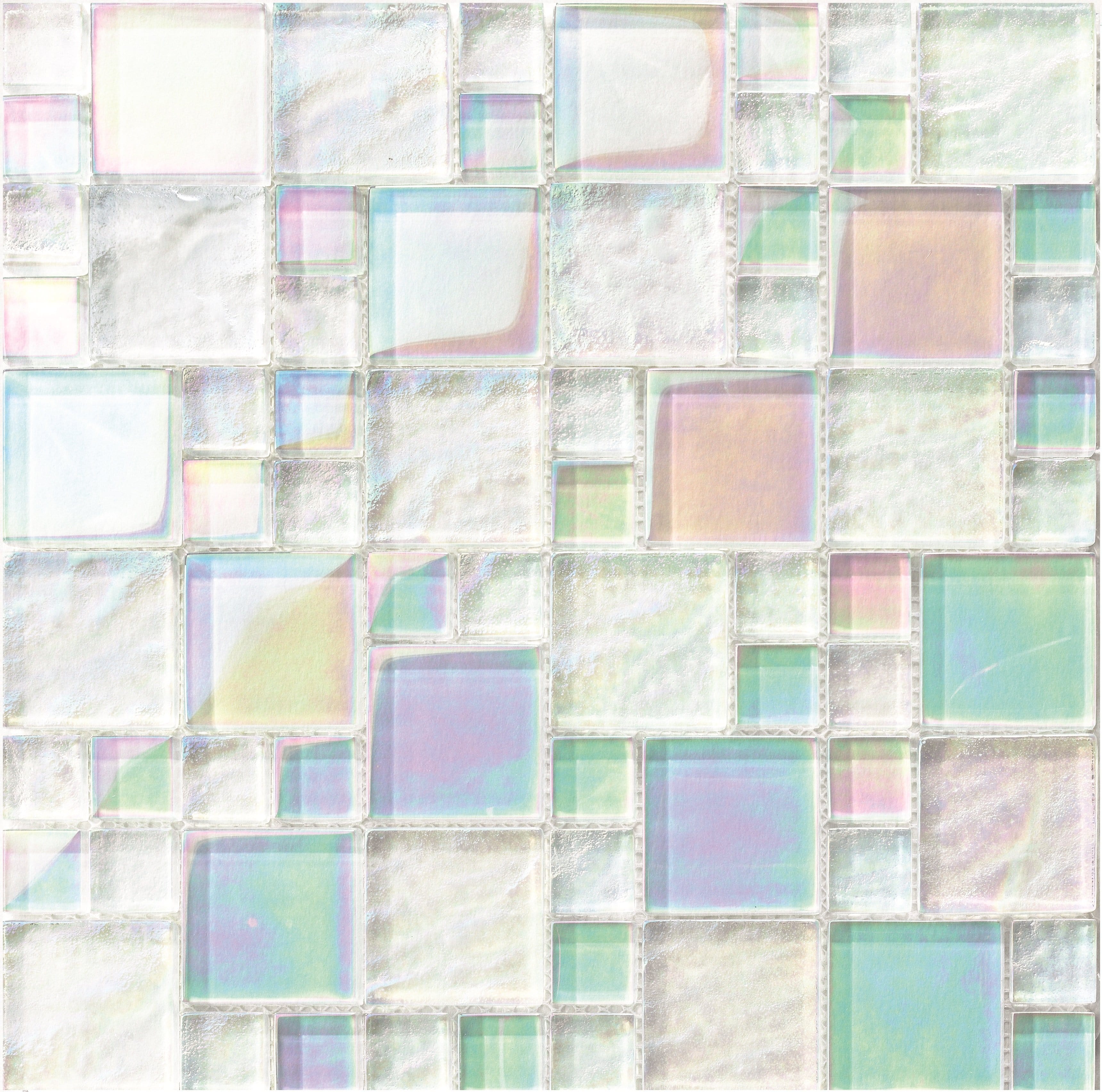 Bahamas Snow White Glass Pool Tile
