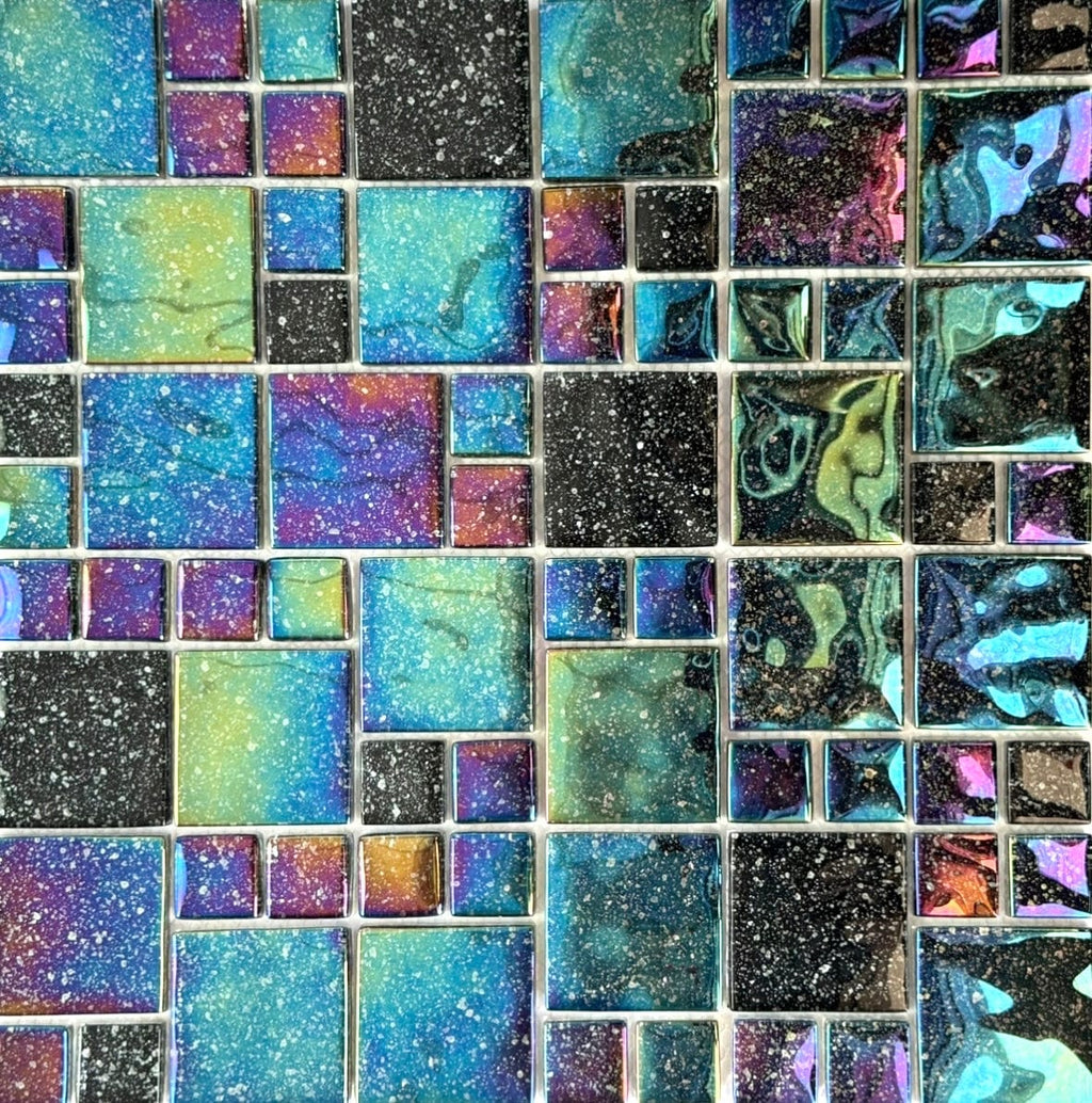 Galaxy Mix Glass Pool Tile
