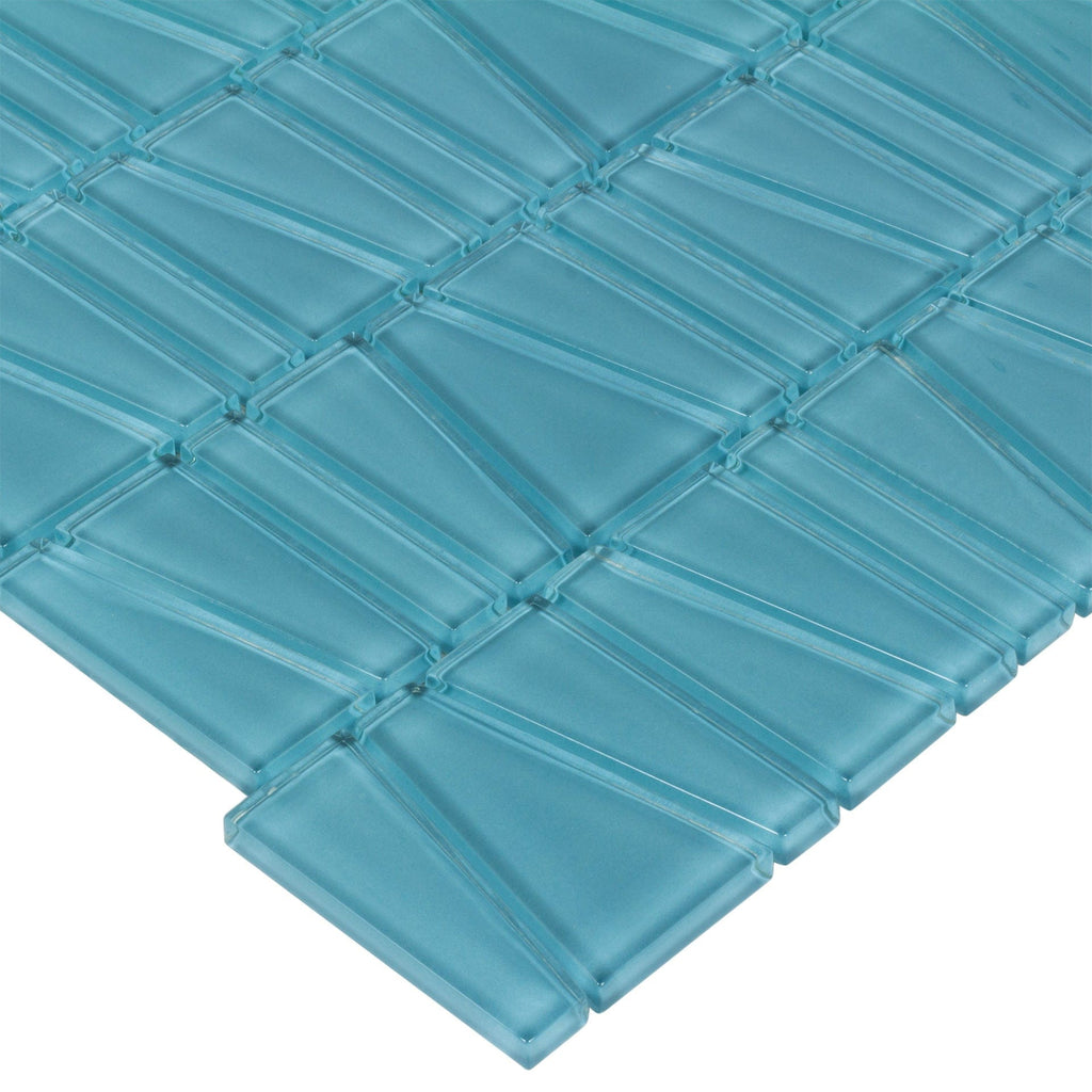 Fringe Aqua Sea Glass Tile