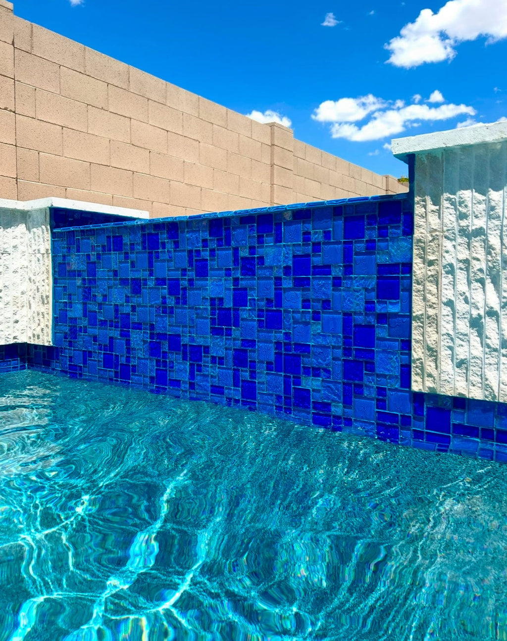 Bahamas Light Blue Blend Pool Tile
