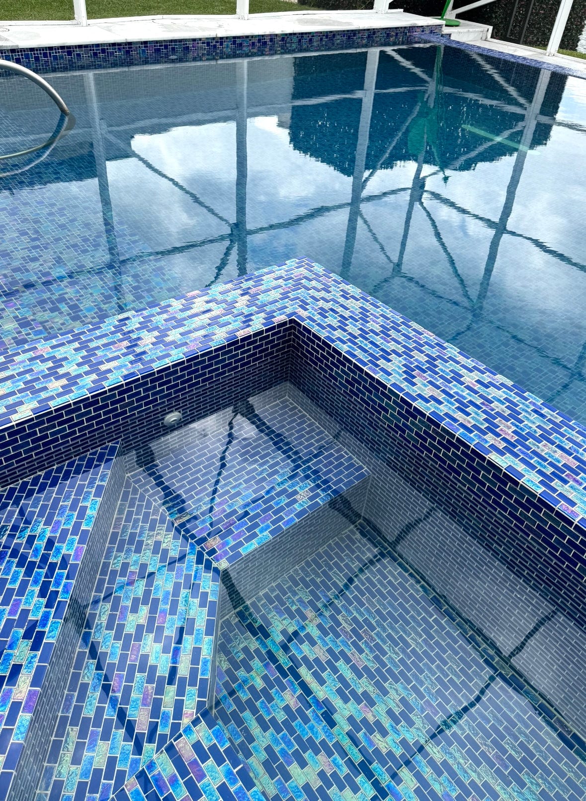 Equinox Cobalt 1x2 Glass Pool Tile
