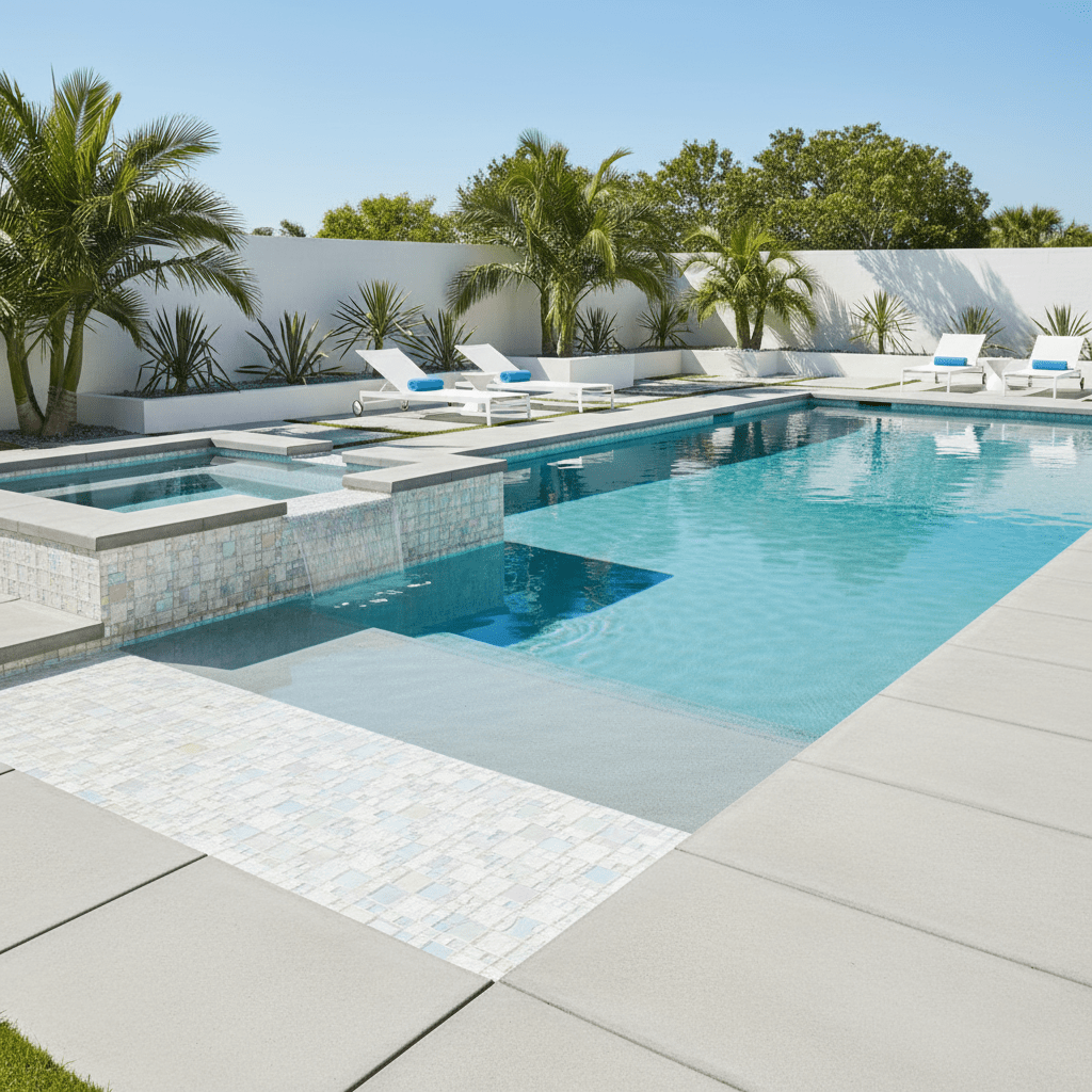 Bahamas Snow White Exuma Tile Mix - Mosaic Glass Tile - Tiles and Deco
