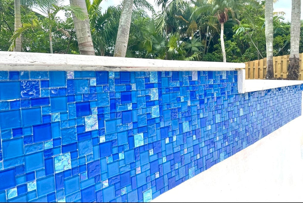 Bahamas Light Blue Blend Pool Tile 
