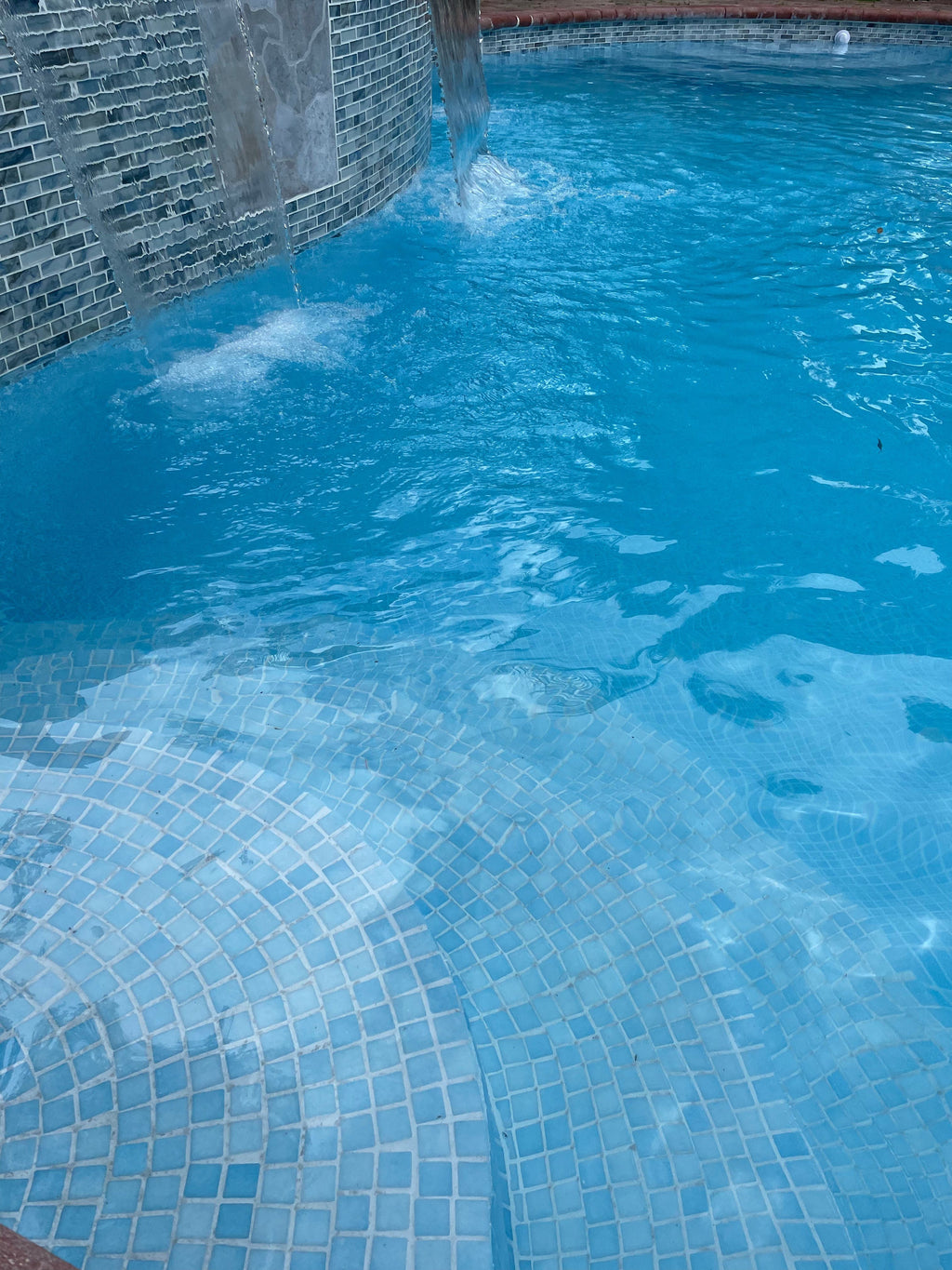 Foggy Nieblas Celestial Blue Pool Tile - Tiles and Deco