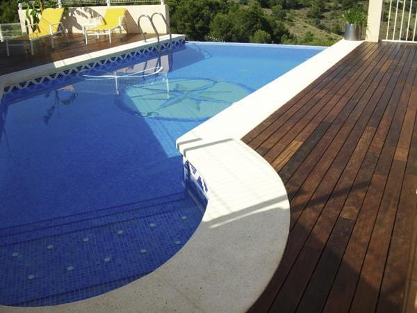 Foggy Nieblas Light Blue Pool Wall Tile
