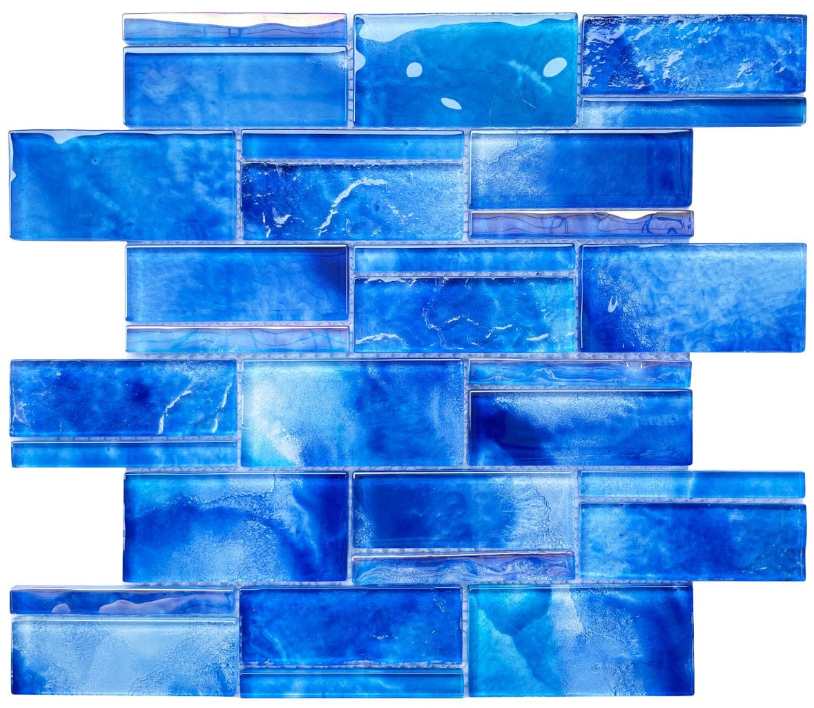 santorini blue 2x4 pool tile
